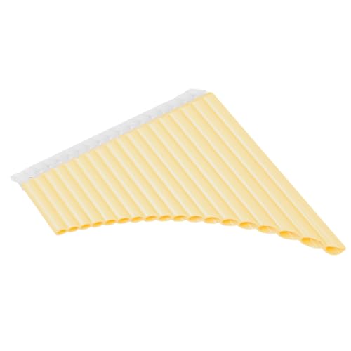 Toddmomy 16 Musical Pipes for Music Pipe Flute Instrument Key c Instrument C Key Pan Flute Pan Panpipes Students Yellow Abs