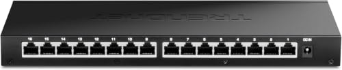 Image of TRENDnet 16-Port Unmanaged 2.5G Desktop Network Ethernet Switch,TEG-S3160,16 x 2.5Gb RJ-45 Ports,80Gbps Switching Capacity,Ethernet Splitter,NDAA & TAA Compliant,Lifetime Protection,Black (Pack of 5)