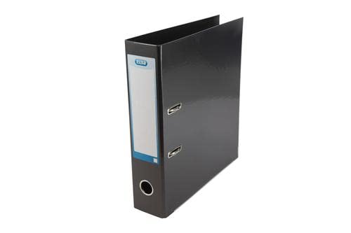 Lever Arch File Laminated Gloss Finish 70mm Capacity A4+ Black Ref 400020889 + Free finchley Refill Pen (5)
