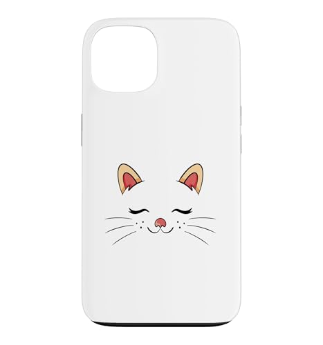 Cute Sleepy Cat Face Adorable Feline Kitty Lover �X�}�z�P�[�X iPhone 13 �p
