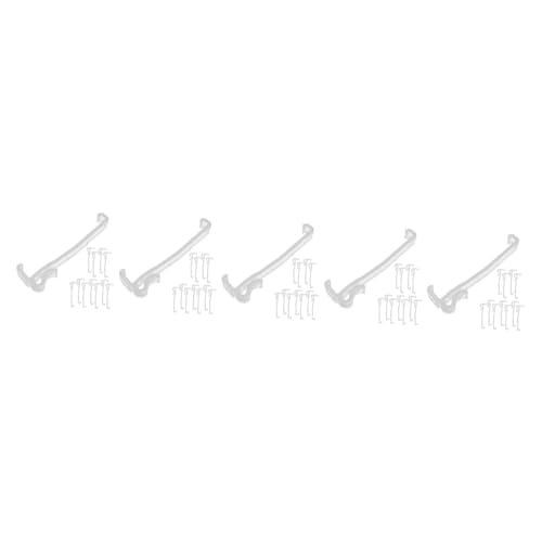 MUCKLILY 5sets Blind Clips Wear Resistant Vertical Valance Clamp for Window Blinds Easy to Install Clips Reliable and Lightweight 12pcs*5