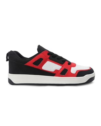 Image of ZAYDN ASH Black Red Men's Casual Sneaker