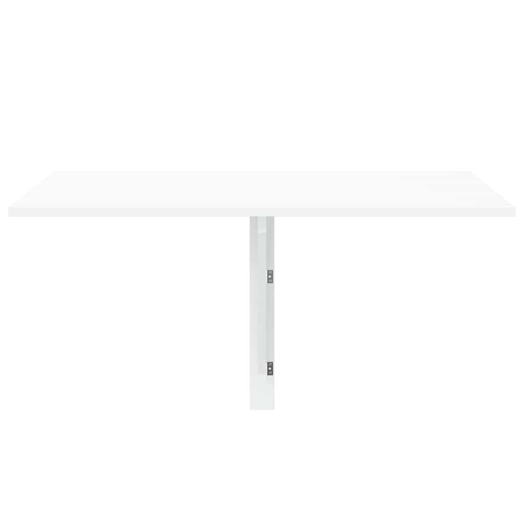 vidaXL Mesa Plegable de Pared Blanca 100x60 cm Mesita Auxiliar Abatilble Muro
