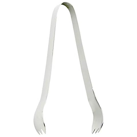 HIC Kitchen 41253 HIC Harold Import Co. Ice Tongs, Stainless Steel, Silver Cover