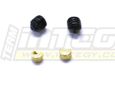 Insert en laiton RC 2 pièces pour bras de suspension Revo 1/10