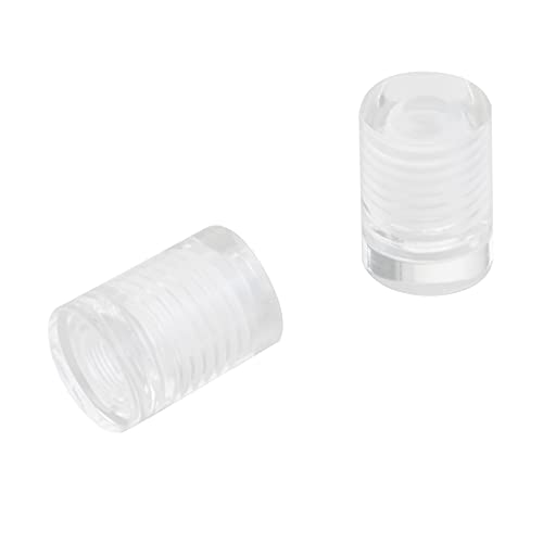 Image of Antrader 8Pcs Clear Standoffs, 1 /2 inch x 1 /2 inch Acrylic Standoff Screws | Transparent Advertising Glass Standoff Nails,Wall Sign Standoff Mounting Hardware for Poster,Display Board
