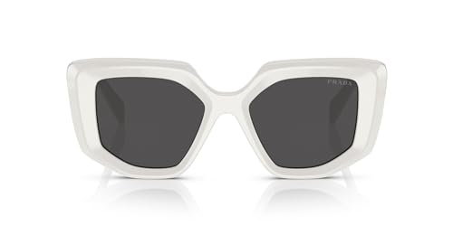 Prada PR 14ZS 1425S0 Talc Plastic Fashion Sunglasses Grey Lens4