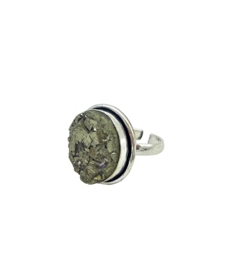 Golden Quartz - The Crystal Hub - Pyrite Adjustable Ring Certificate of Authenticity | AAA Grade Natural Pyrite Money Magnet for Wealth, Abundance & Prosperity | Ring for Men and Women for Manifestation, Success & Good Fortune (B0BYD6GBCJ) Amazon Price History, Amazon Price Tracker