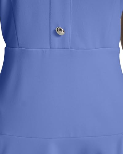Image of Tommy Hilfiger Women's Short Sleeve Button Front Sparkle Boucle Knit Fit and Flare Mini Dress
