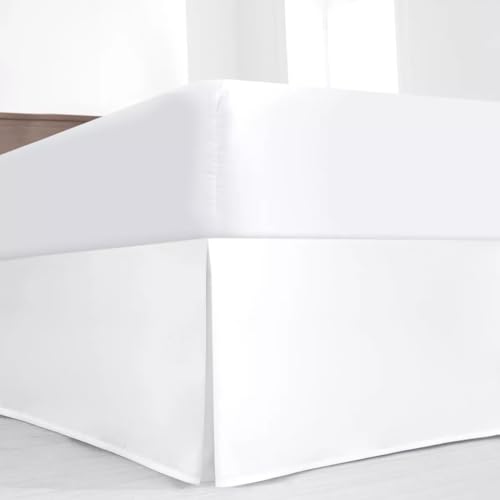 Falda de cama Queen de microfibra premium Missouri con caída de 18 pulgadas y pliegue limpio 3