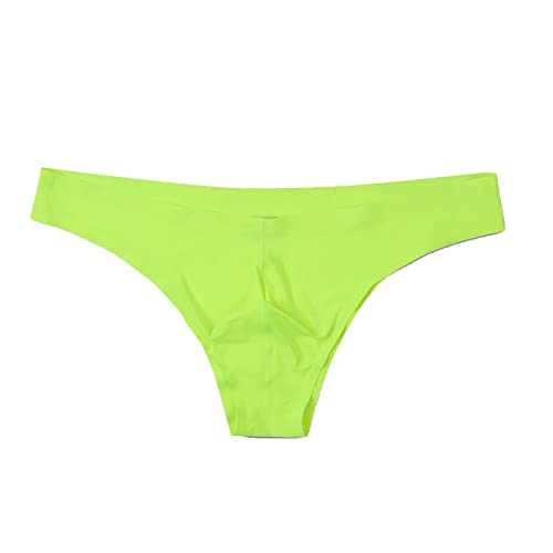 Mens Ice Silk Solid Color Brief Panties Traceless Breathable Bikini Thongs Underwear Low Rise Panties4