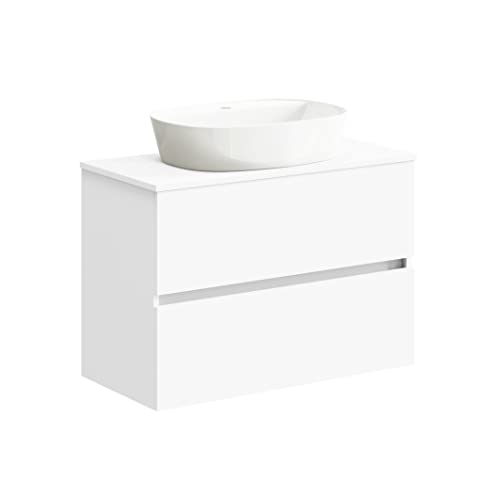 Baikal Mueble de Baño Onyx, 2 cajones, suspendido en Pared, con L...