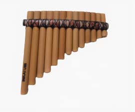 Pan Flaute Inca Motif 13 Pipes -Natural Bamboo From Peru Case Included #TOP3