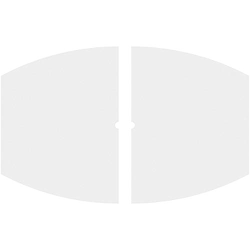 Image of Ekena Millwork CMP32X21KY2-01000 Kailey Architectural Grade PVC Contemporary, Two Piece Urethane Ceiling Medallions 32 inchW x 21 3 /8 inchH x 1 inchID x 17 1 /4 inchC x 1 inchP