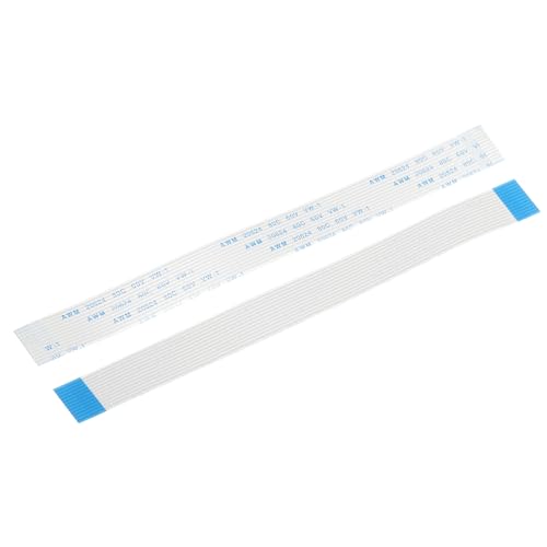 sourcing map Flexible Plano Cable Extensión Cinta Cables 12 Pasadores 1,0mm Paso 150mm para 3D Impresora, Bricolaje, Cámara, Pantalla y DVD Reproductor Conector A Tipo Paquete de 12