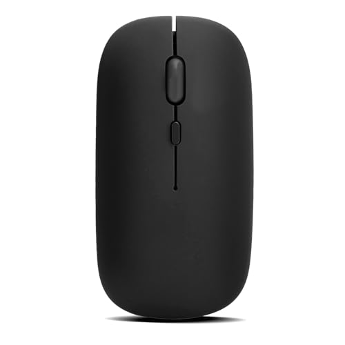 Zunate Bezprzewodowa mysz Bluetooth 5.0 czarna, cicha 800/1200/1600 DPI regulowana, do laptopa i tabletu