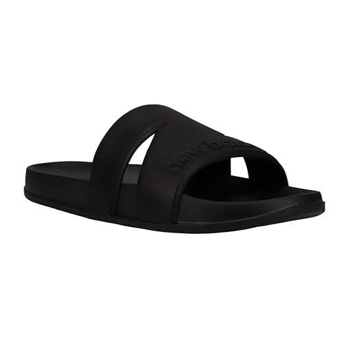 New Balance Men's Slide Sandal, Black, One Size