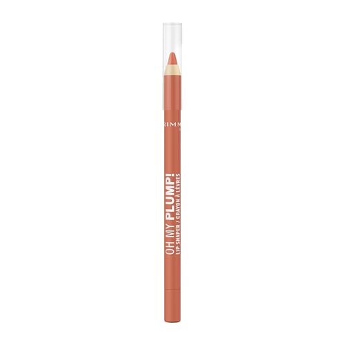 Rimmel London Oh My Plump! Lip Shaper, crayon à lèvres enrichi en peptides, texture ultra-crémeuse, sans transfert, 1,2, 030 Oh Honey!