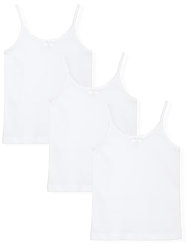 Studio 3 Girls’ 3-Pack Soft 100% Cotton Camisole for Toddlers and Little Girls, Basic Cami
