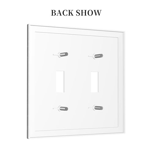 Placa de pared de 2 bandas y doble dispositivo para decoración de baño 5