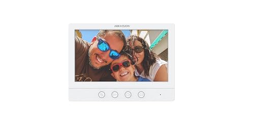 Image of HIKVISION Analog Video Door Phone /Bell with 7 inch TFT LCD Screen Wired | 1080p HD Resolution | One Touch Call Button | BuiltIn Mic & Loudspeaker| One Touch Unlock | Plug & Play | (DS-KIS212)