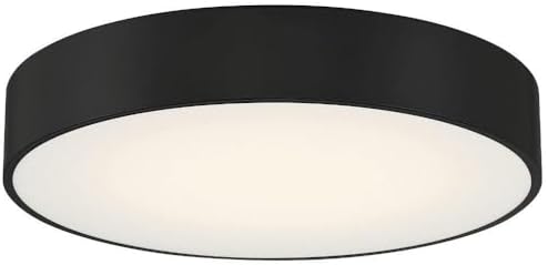 Access Lighting 49960LEDDCS-BL/ACR Como - 17W 1 3CCT LED Flush Mount-4 Inches Tall and 13.75 Inches Wide, Finish Color: Black