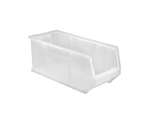 QUANTUM STORAGE SYSTEMS K-QUS953CL-1 Plastic Storage Stacking Hulk Container, 24" x 11" x 10", Clear