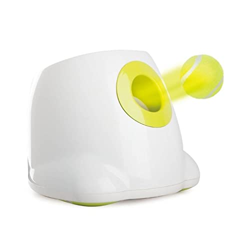 A1Pets Automatic Dog Ball Launcher / Automatic Ball Launcher For Pets / Interactive Puppy Pet Ball Indoor Thrower Machine / Fetch Machine For Small And Medium Size Dogs / 3 Balls Included #TOP1