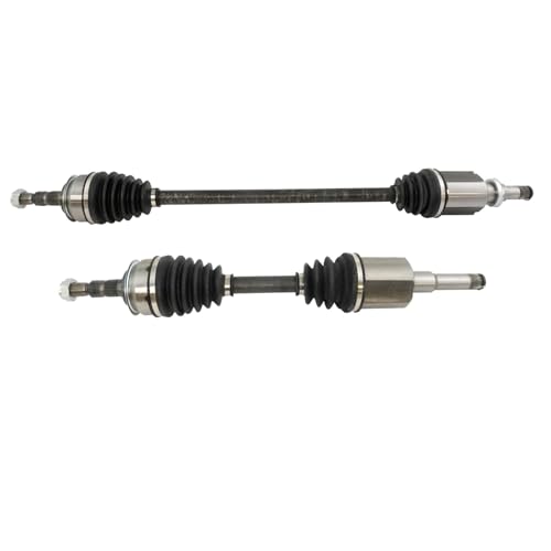 Image of TRQ Front Driver and Passenger Side CV Axle Assembly Set 2 Piece Compatible with 2013-2015 Chevrolet Cruze LT LTZ Eco Automatic Transmission 2011-2012 Cruze LS Automatic Transmission
