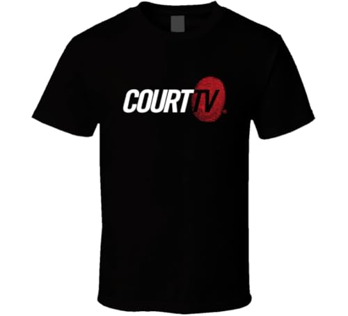 Court Tv Tee True Crime Documentary Courtroom Tv Show T Shirt L Black