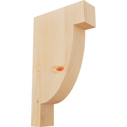 Ekena Millwork COR04X12X20ALP00SDF 3 1/2"W x 12"D x 20"H Alpine Smooth Corbel, Douglas Fir