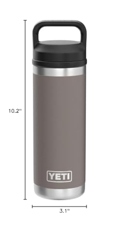 Image of YETI Rambler 18 oz Bottle, Leakproof, Vacuum Insulated, Stainless Steel with Chug Cap, Sharptail Taupe