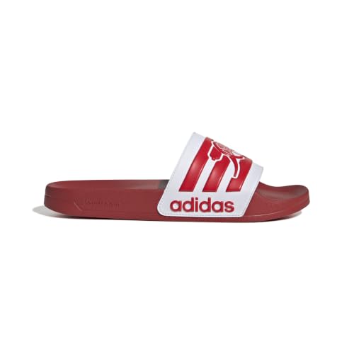 Image of adidas Mens Adilette Shower Arsenal Slides Casual Sandals Casual - Red