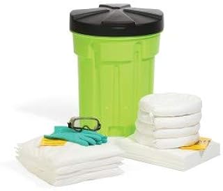 SpillTech Oil-Only Hi-Viz Overpack Salvage Drum Spill Kit, 30 Gallon, 47 Pieces (SPKO-30-HV)
