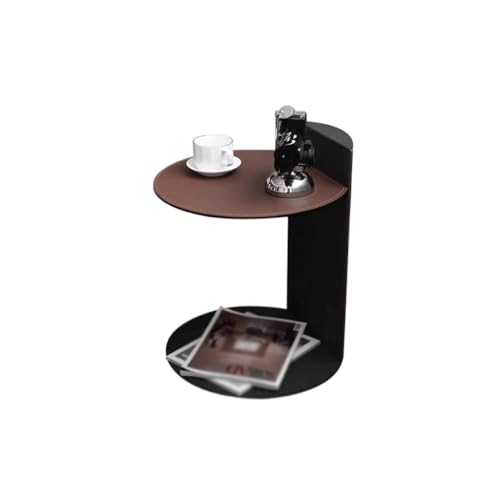 Table basse en cuir de selle de luxe petite table de salon artisanale