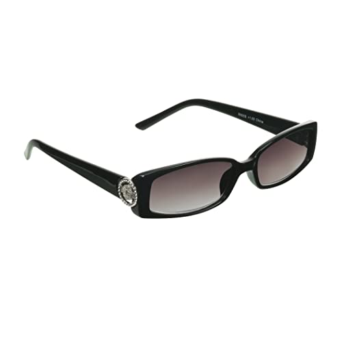 Image of proSPORT Full Lens Reading Sunglass Tinted Readers Women Small Gold or Silver Lion Crest Medusa Emblem Logo NOT BIFOCAL