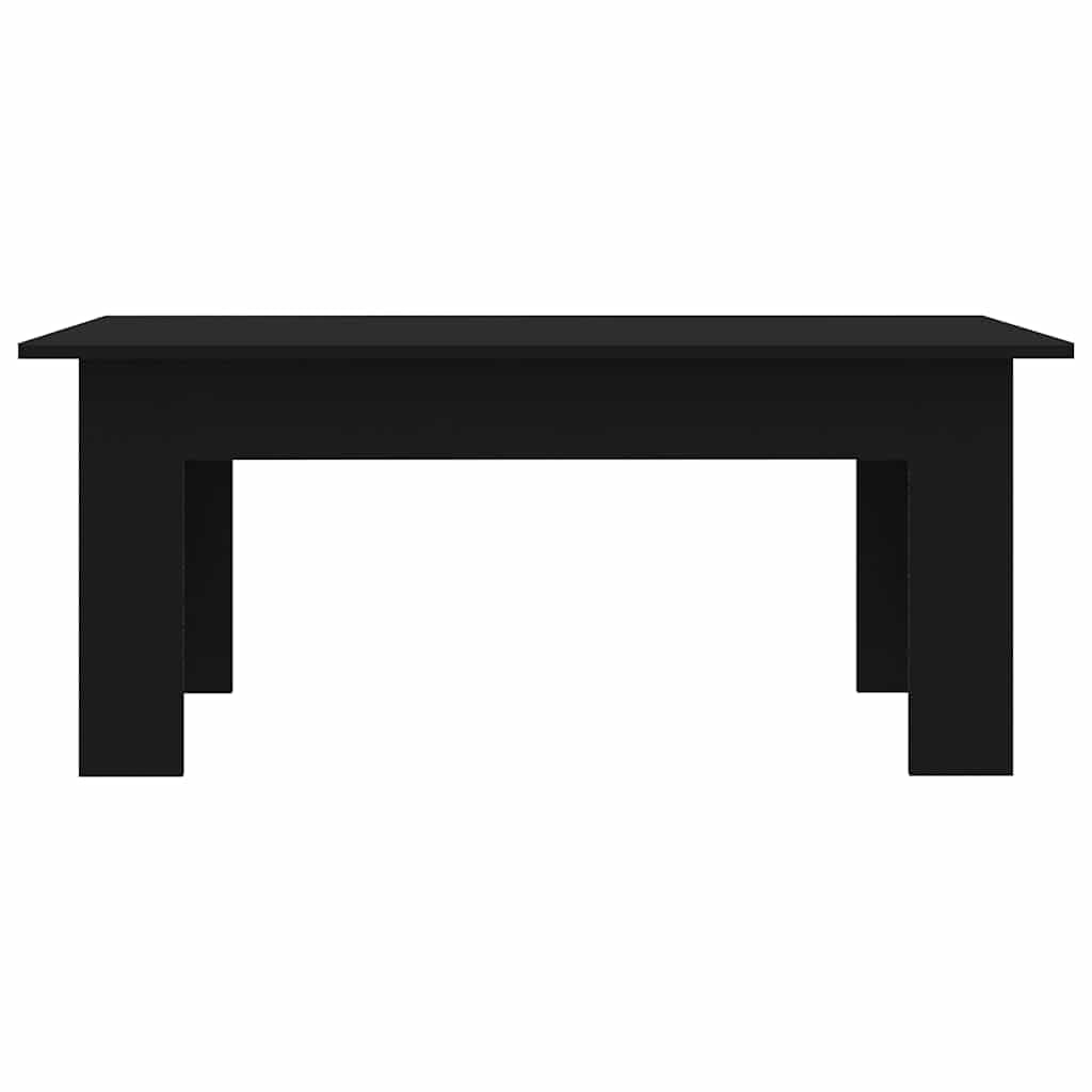 vidaXL Mesa de Centro Mesita Lateral Sofá para Teléfono Té Café Decoración Salón Oficina Sala Estante de Almacenamiento de Madera Contrachapada Negro