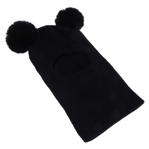 BESPORTBLE Baby Beanie Hat Infant Newborn Toddler Winter Warm Knit Cap for Little Boys Girls Newborn Toddler Knitted Beanie with Pom Poms Black