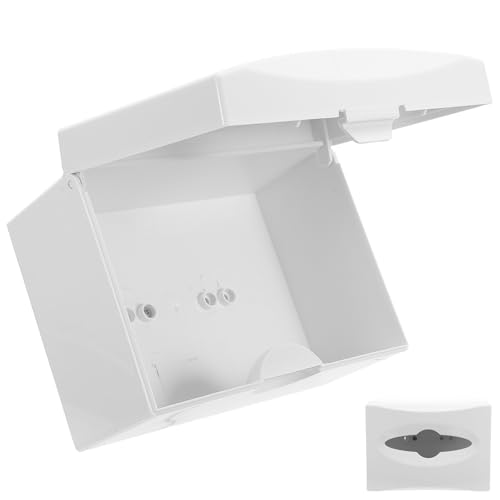 Porte-papier utilitaire fixé blanc pour optimiser l'accès aux mouchoirs sur fauteuil 45mm