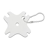 Whoasyst Rostfreier Edelstahl-Grillschrubber, verdickte Schaber, multifunktionale Outdoor-Grillbürste für Camping, Küche, vielseitig verwendbar, Grillschaber, Bürste