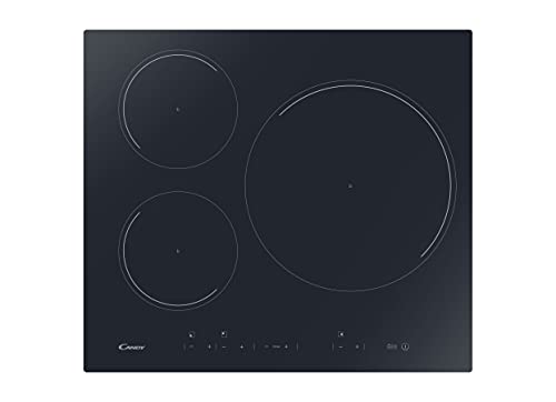 Candy CI633DC, Placa Inducción, 3 Zonas, 60CM, 9 Niveles de Potencia, 7,1KW, Mandos Independientes,...