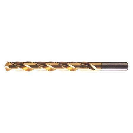 Jobber Drill Bit, TiN, 5/8" Size