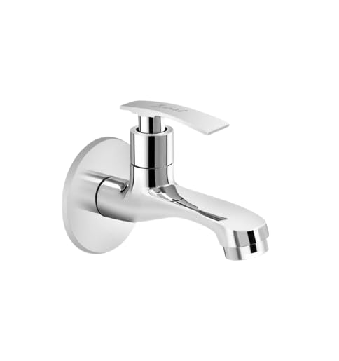 Kamal Brass Bib Cock Vista Tap with Wall Flange | Chrome Finish & Brass Fittings | 3 Year Warranty | for Bathroom, Washbasin - Silver (Pack of 1) (B015IQUR30) Amazon Price History, Amazon Price Tracker