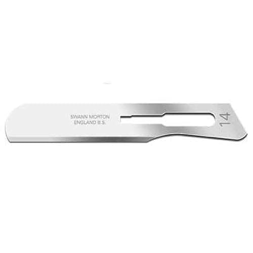 Swann Morton Carbon Steel Surgical Blade | No. 14 (Box of 100)