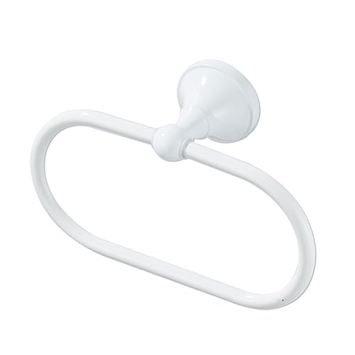 Hemoton 21XMX3N4298G002L63ZNA2KK Bathroom Towel Hooks Towel Holder Ring Ceramic Bathroom Wash Cloth -Mounted White Towel Bar Black Washcloth White Decor Hand White Towels Wall Mount Towel Ring Hanging Ring Simple cover