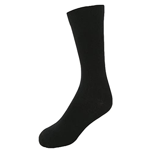Image of Calf Length Full High Pure Cotton Plain Solid Color Formal Socks For Men and Boys - Pack of Pairs Free Size