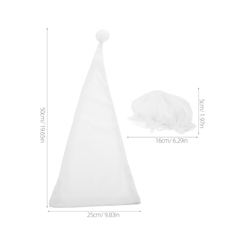 Beaupretty 2pcs Unique Knitted Hat Humorous Design for Stage Performances Parties Celebrations Newborn Cap for Boy Girl Toddlers Easy to Maintain and Share Fun Moments White2