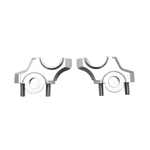 Guidon Riser CNC argent pour MT09 et FZ09 rehausseur de guidon moto 2012-2018