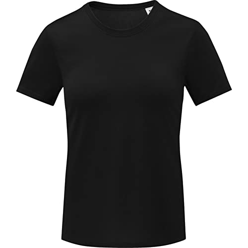 Image of Elevate Womens/Ladies Kratos Short-Sleeved T-Shirt (M) (Solid Black)