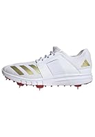 adidas Herren Howzat Spike, Cloud White/Gold Metallic/Pure Ruby, 48 2/3 EU